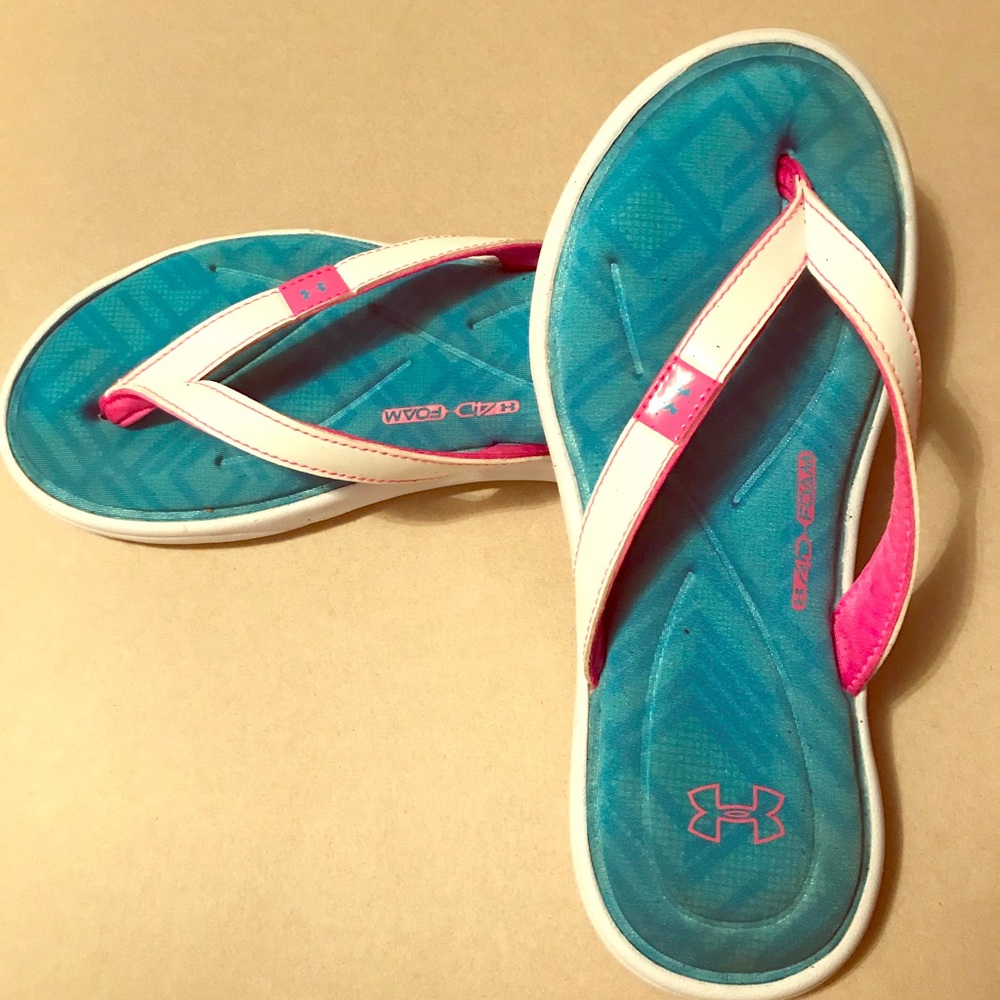 Under Armour flip flops